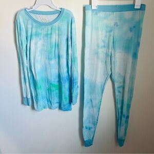 Little Sleepies Tidepool Watercolor Two Piece Bamboo Pajama Set Size 12/14